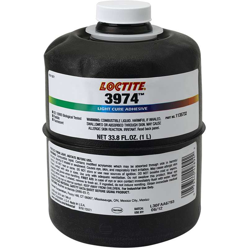 樂泰3974uv膠-Loctite3974TDS-漢高達(dá)